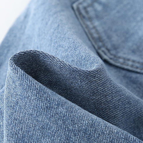 Spring And Autumn Embroidered Girls Jeans Slim-Fit Casual Pants